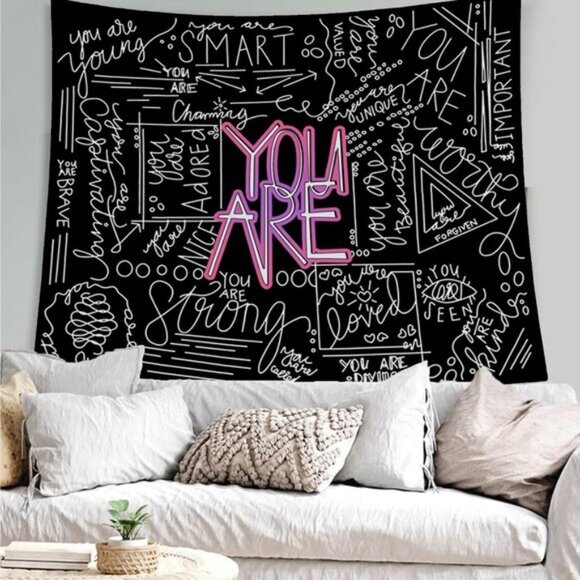 Other - New 50x60In You Are Quote Inspirational Tapestry Wall Art for Room Decor